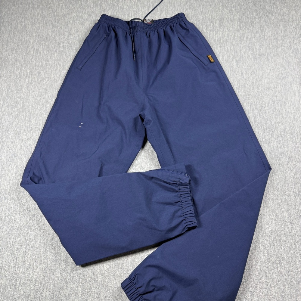 Saucony Track Pants Mens L Navy Blue Gore-Tex Vintage 90s Waterproof Running Zip